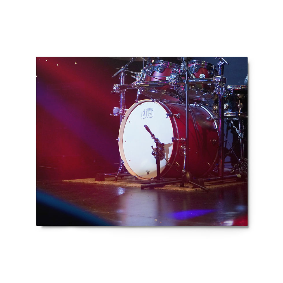 Thumbnail: Drummer's Love RED VALENTINE Metal prints
