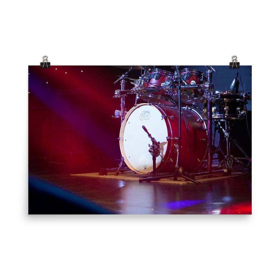 Thumbnail: Drummer's Love RED Valentine Poster