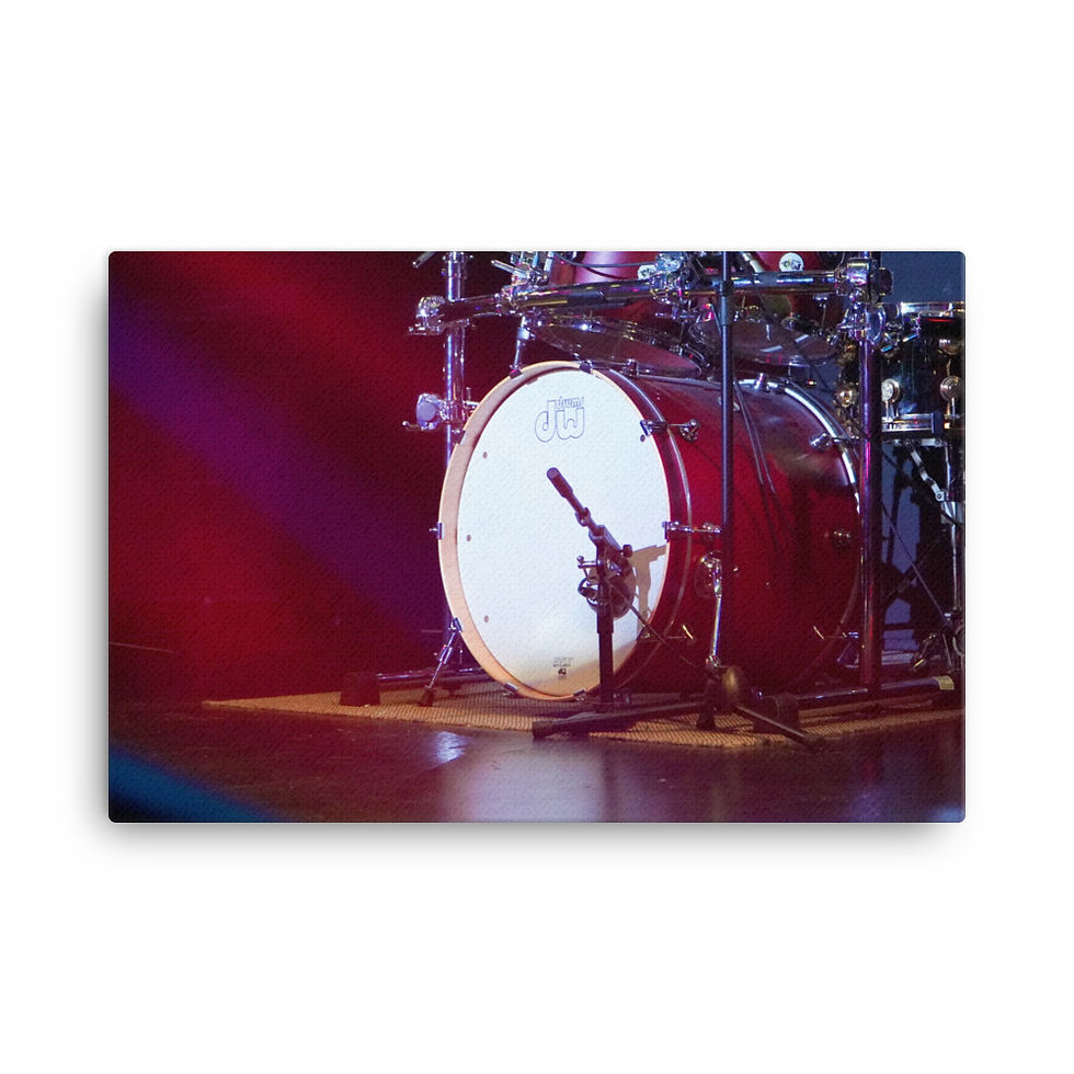 Thumbnail: Drummer's Love RED Valentine Canvas