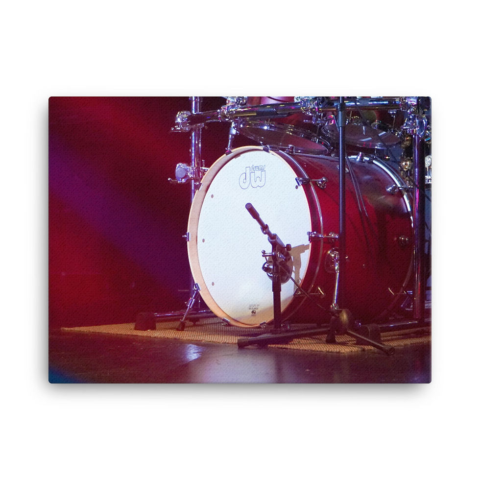 Thumbnail: Drummer's Love RED Valentine Canvas