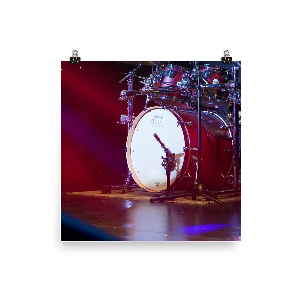 Thumbnail: Drummer's Love RED Valentine Poster