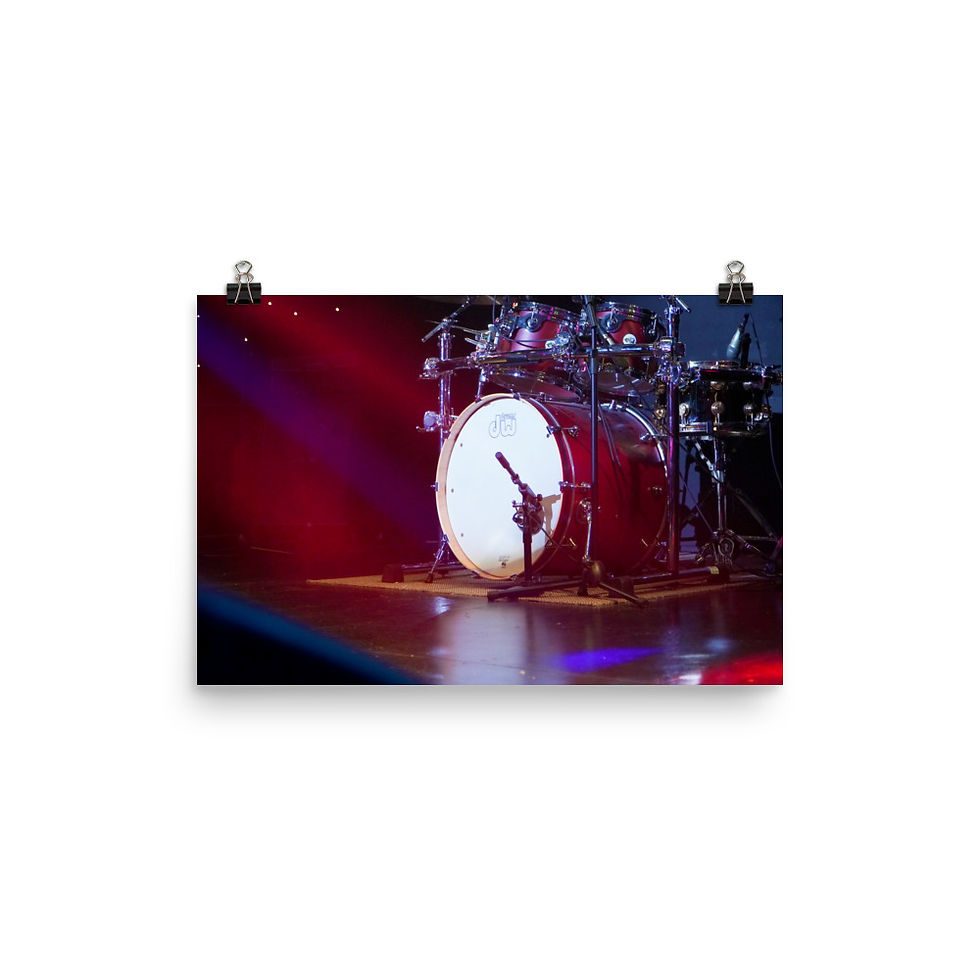 Thumbnail: Drummer's Love RED Valentine Poster