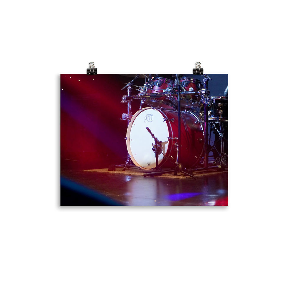 Thumbnail: Drummer's Love RED Valentine Poster