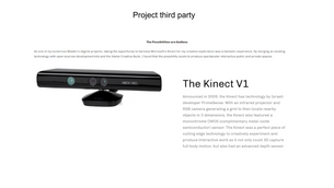 Kinect AE Project inspiration.