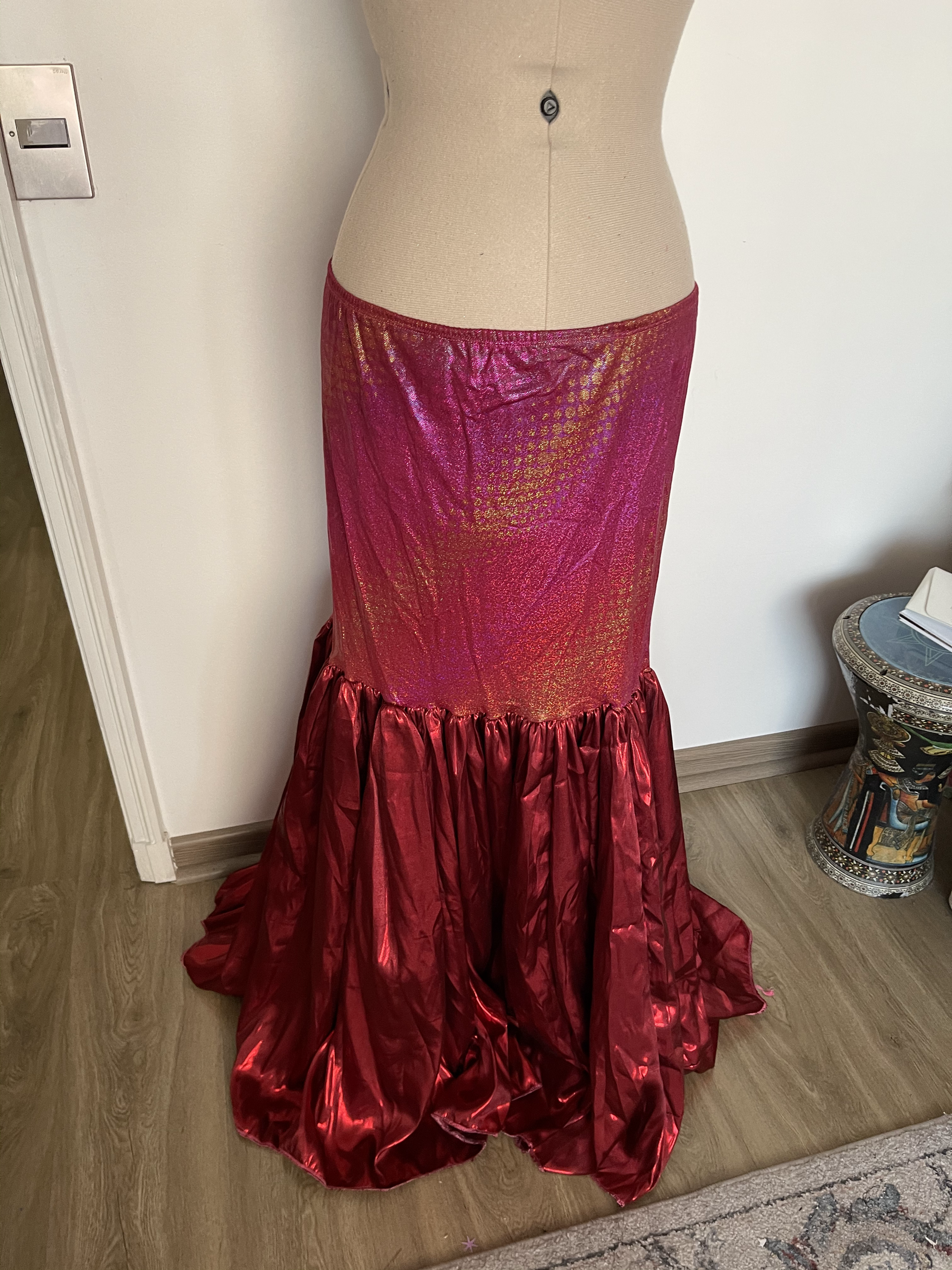 Falda Rojo Fantasia Tornasol