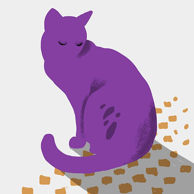 Chat pourpre