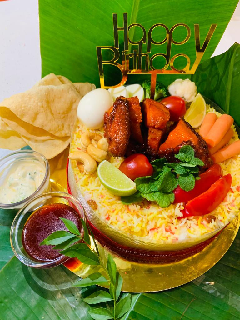 Thumbnail: 9” Tandoori Chicken Biriyani Cake