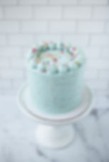 Blue Confetti Rainbow Cake from Seatown Sweets