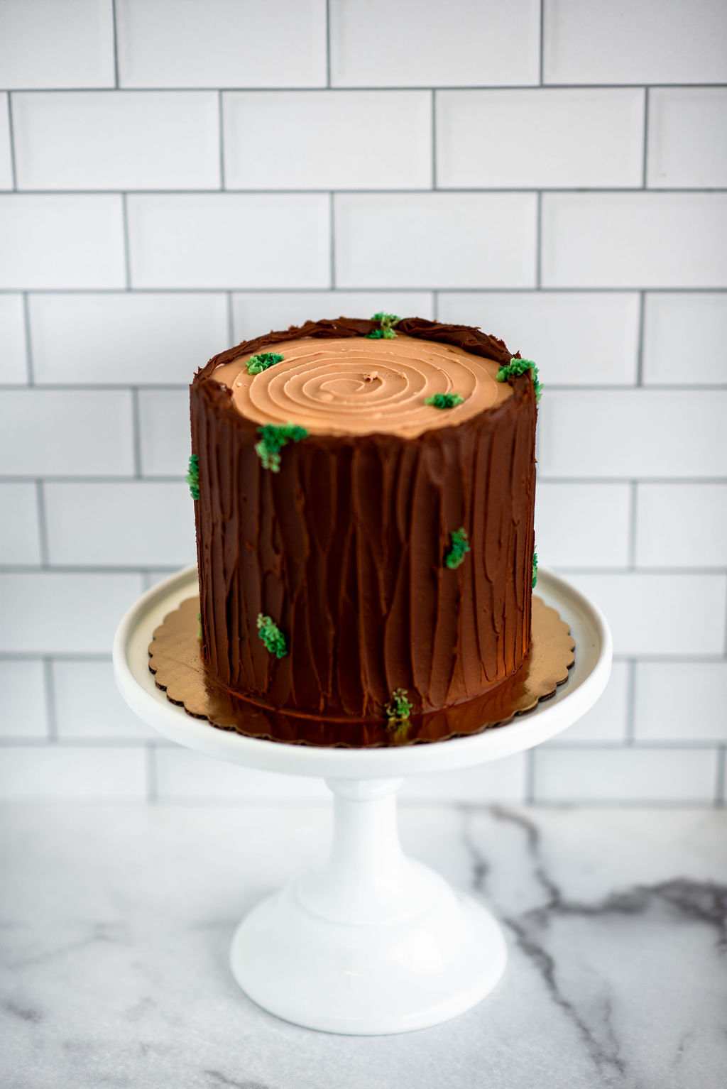 Tree Stump Cake