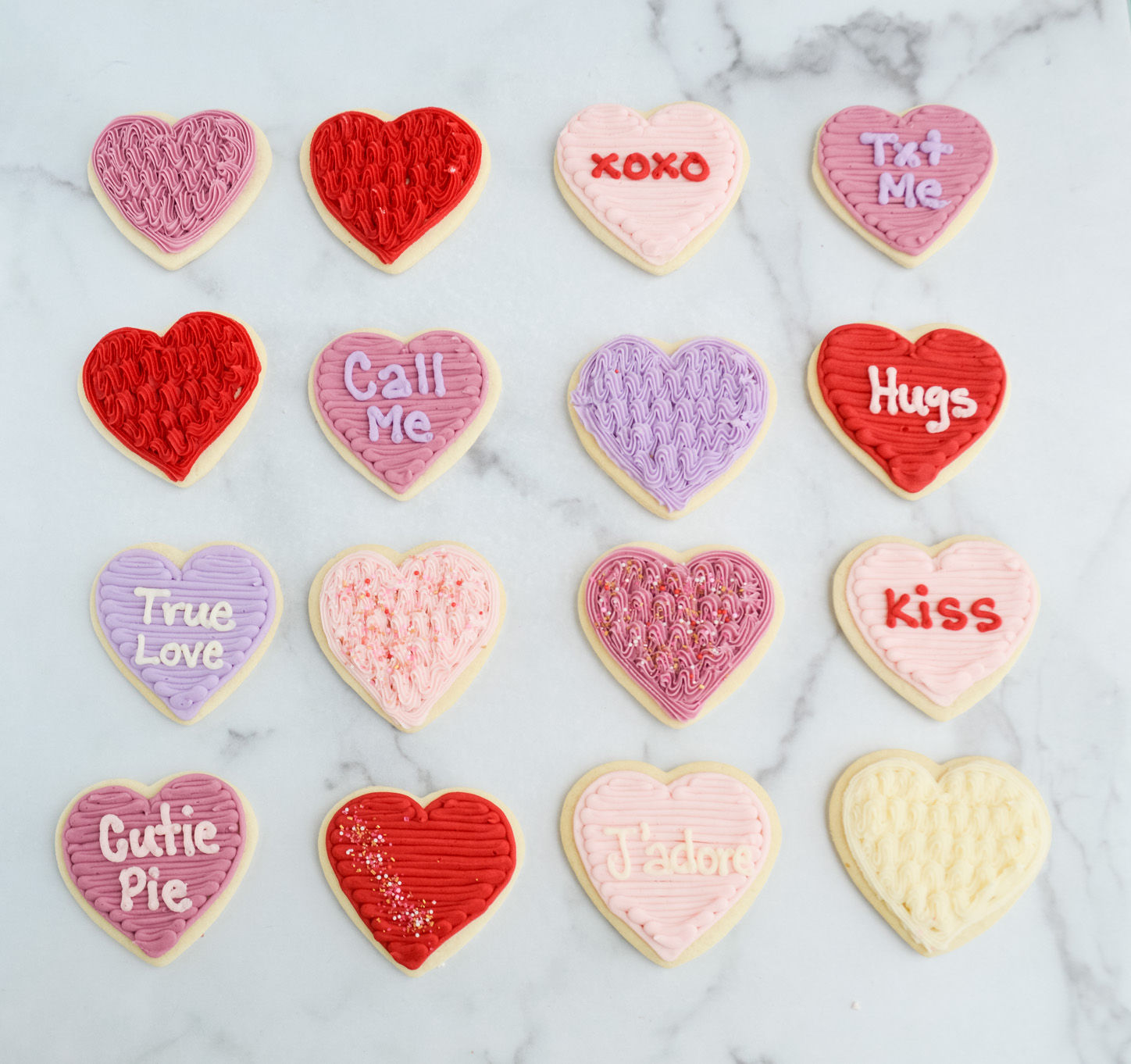 Valentine's Day Heart Cookies by Seatown Sweets