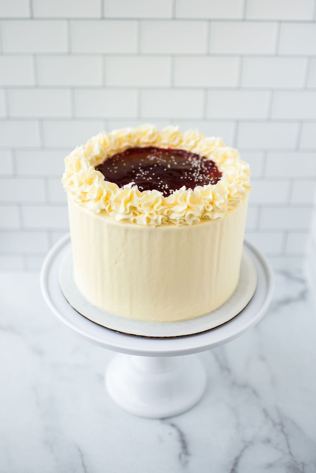 Vanilla Raspberry Buttercream Cake from Seatown Sweets