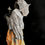 Miniature : Jeune prêtre à Lalibela, sculpture en céramique, 30x 25x30 cm
