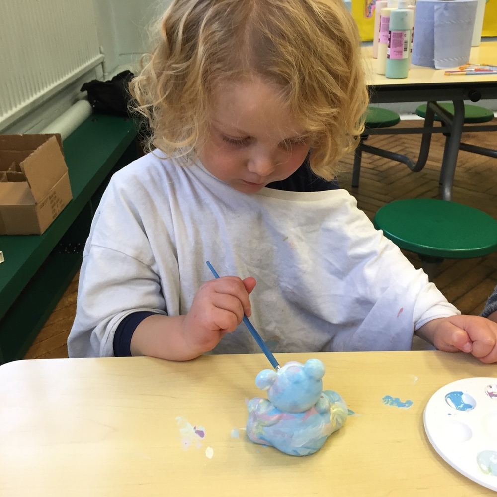 Pottery painting for toddlers...