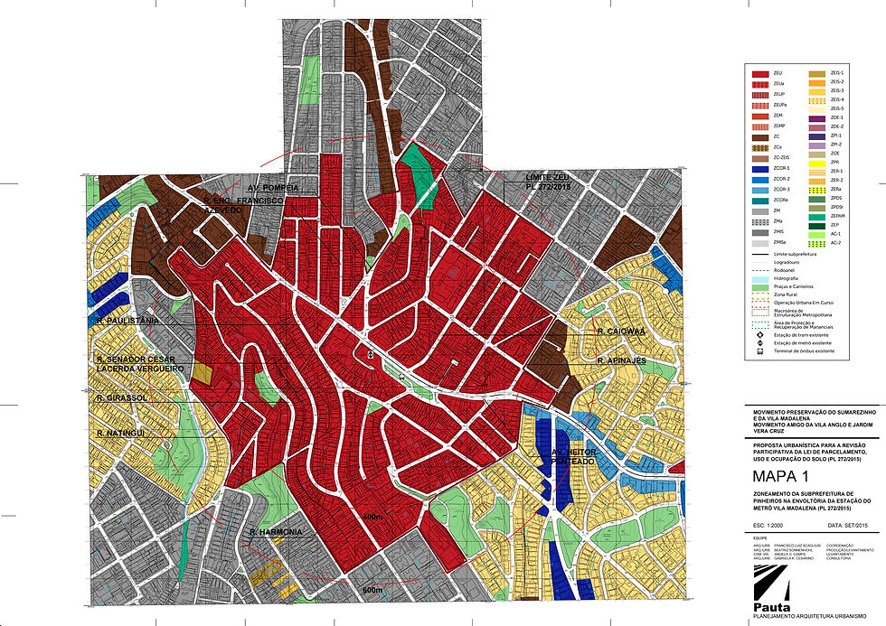 MAPA 1 – ZONEAMENTO