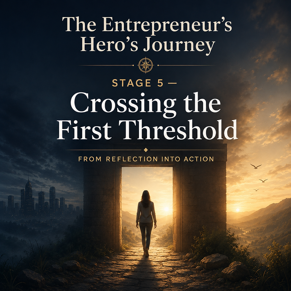 Entrepreneurship begins to become real only at the point where you act without certainty, step beyond what is familiar, and allow identity itself to shift through direct experience rather than imagination.