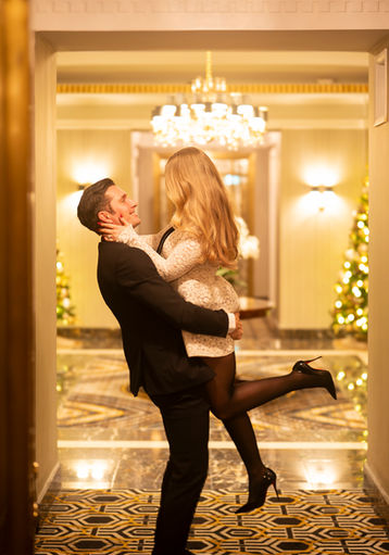 Wedding videography Toronto filming a luxury first dance at The Carlu under art deco chandeliers