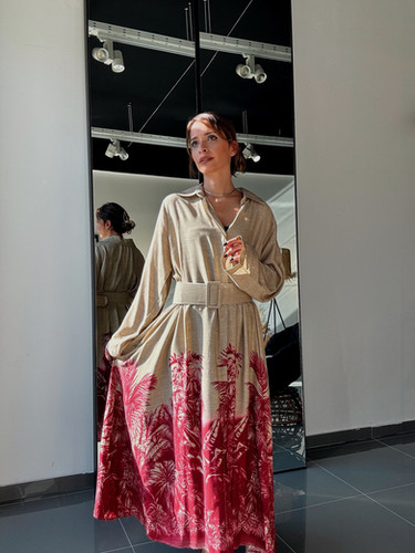 chinese dress ladies Manon Dress in Quartz Bloom Chiffon main image 0
