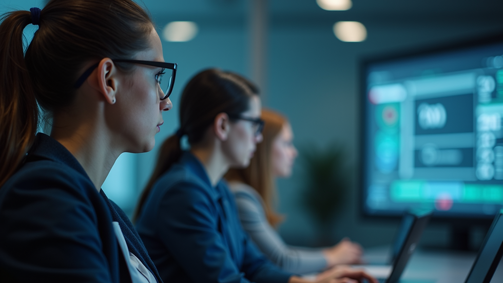 Close-up view of a cybersecurity training session