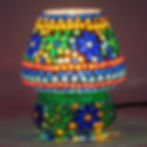 SIGNES GRIMALT, Lampe mosaïque allumée 13x13x18cm article 16164