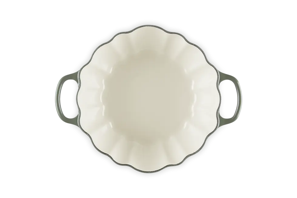 Miniature : LE CREUSET, Cocotte Citrouille thym en fonte émaillée 24cm - 3,7L