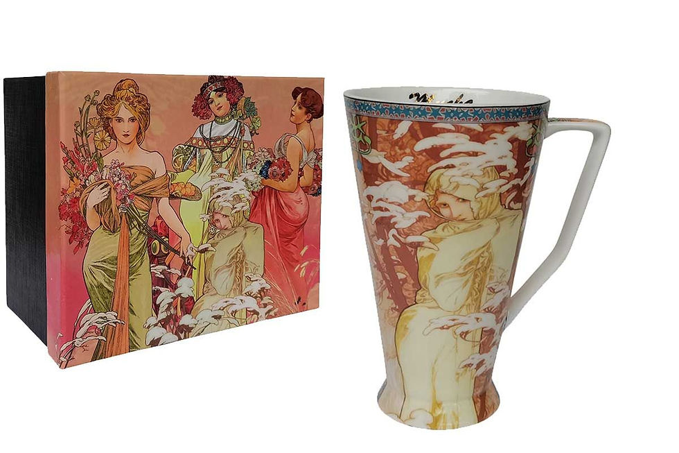 Miniature : SOCADIS, Grande Tasse 500 ml Mucha L'Hiver