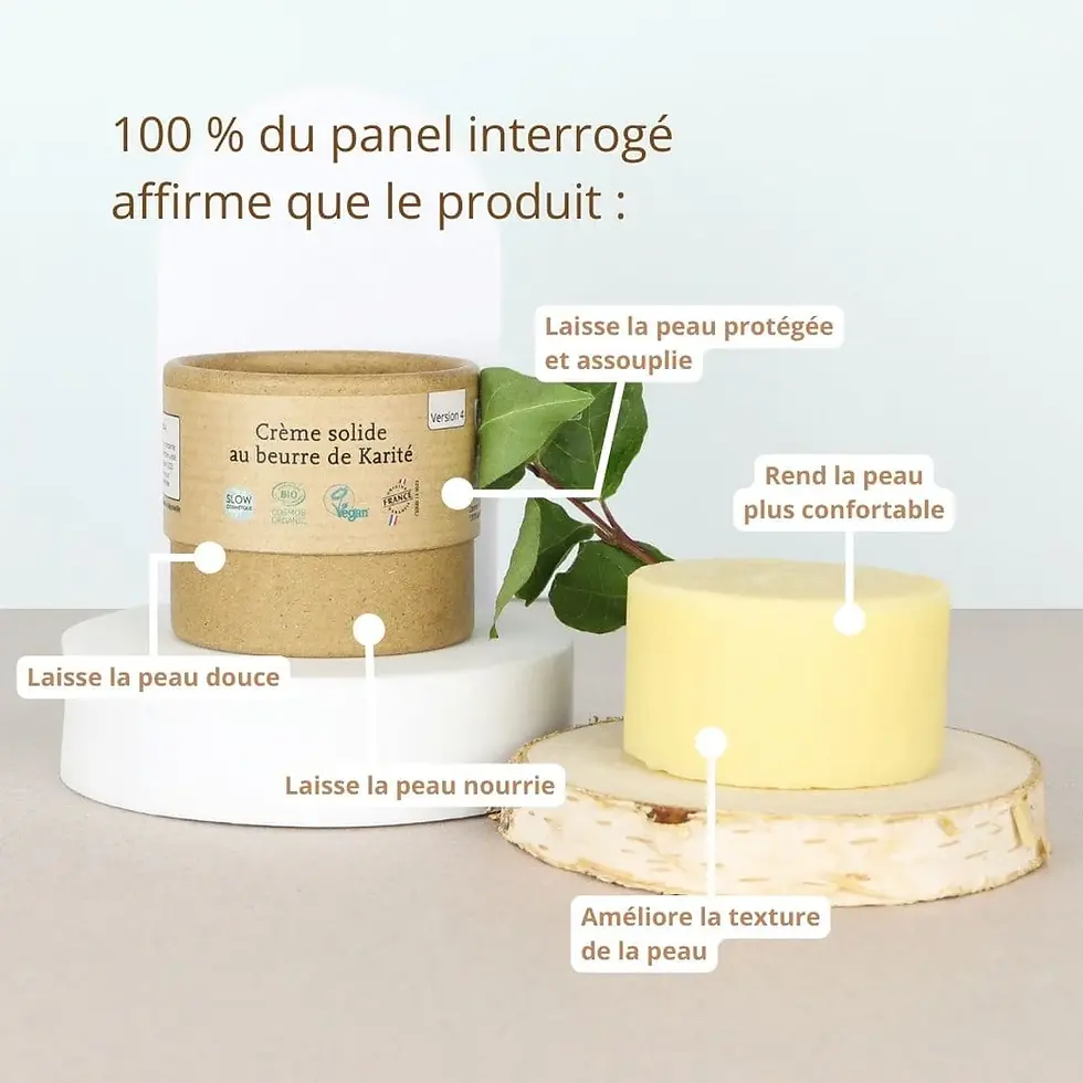 COMME AVANT - Crème solide Bio hydratante au beurre de karité pour peaux sèches