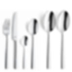 Ménagère de 49 couverts (12 fourchettes, 12 couteaux, 12 cuillères à soupe, 12 petites cuillères et 2 couverts à salade) en inox gamme Moderno marque Amefa