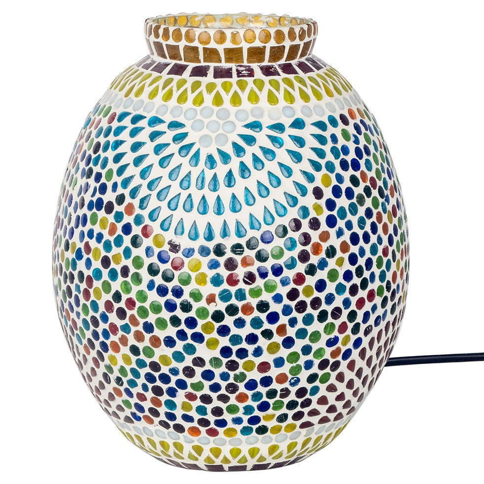 SIGNES GRIMALT, Lampe mosaïque 25x19x19 cm