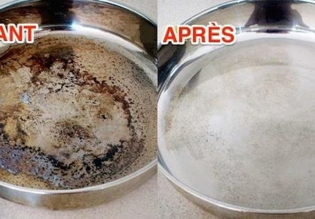 Comment rattraper une poêle inox cramée selon Cristel?