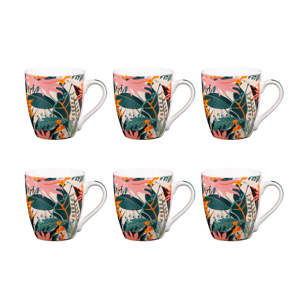 TABLE PASSION, coffret de 6 tasses Collection Taiana