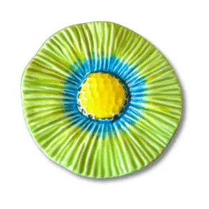 Miniature : Fleur Uniflora vert clair en céramique couleur au choix - fabriquées au Portugal