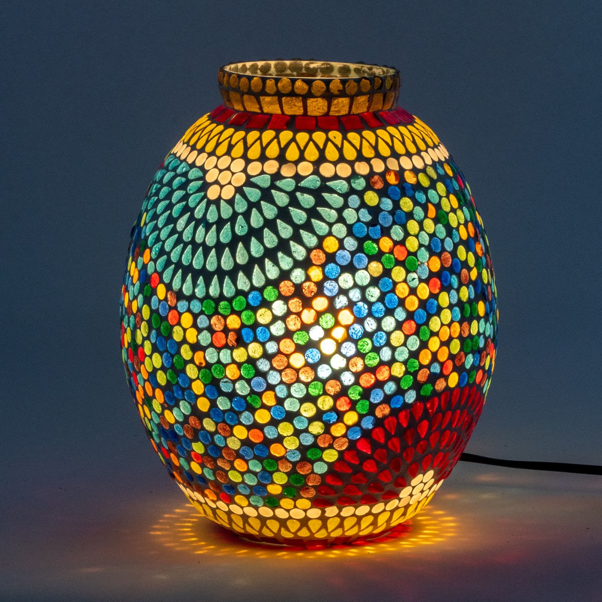 SIGNES GRIMALT, Lampe mosaïque 25x19x19 cm