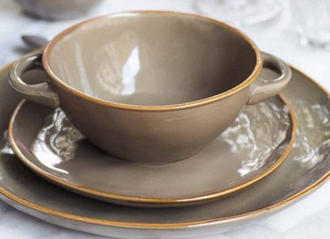 ROSE & TULIPANI - Collection art de la table Concerto couleur Grigio Tortora