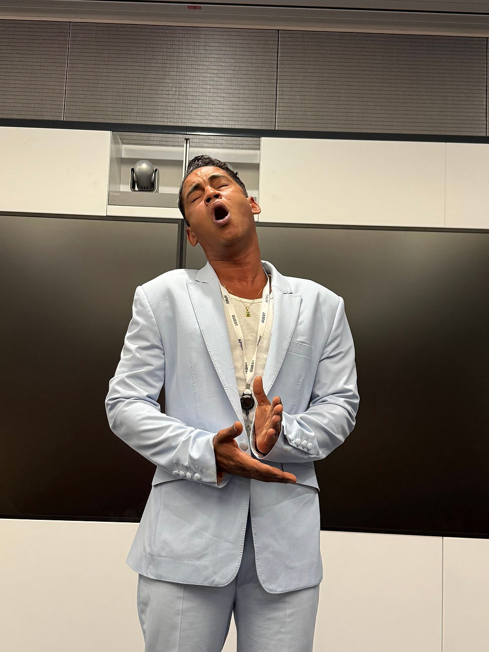 Ranzuny sings his debut single 'Glorious' penned by Matthew
