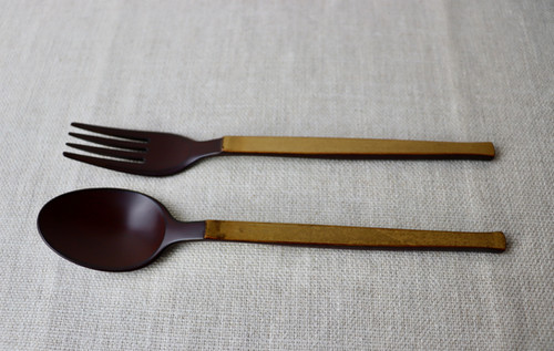 伏見眞樹】ディナースプーン・潤 | 京都で木と漆で作ったお椀を扱う