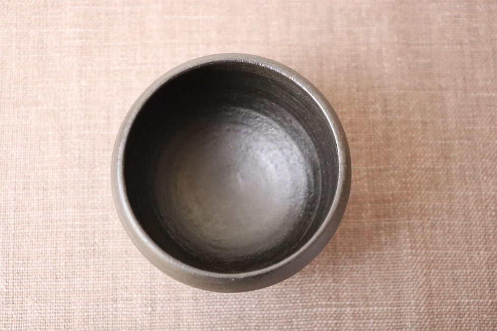 サムネイル： 【木漆工とけし】種カップ・黒