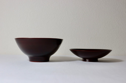 鎌田克慈　飯椀　朱　2客セット 鎌田克慈】飯椀・赤 | 京都で木と漆で作ったお椀