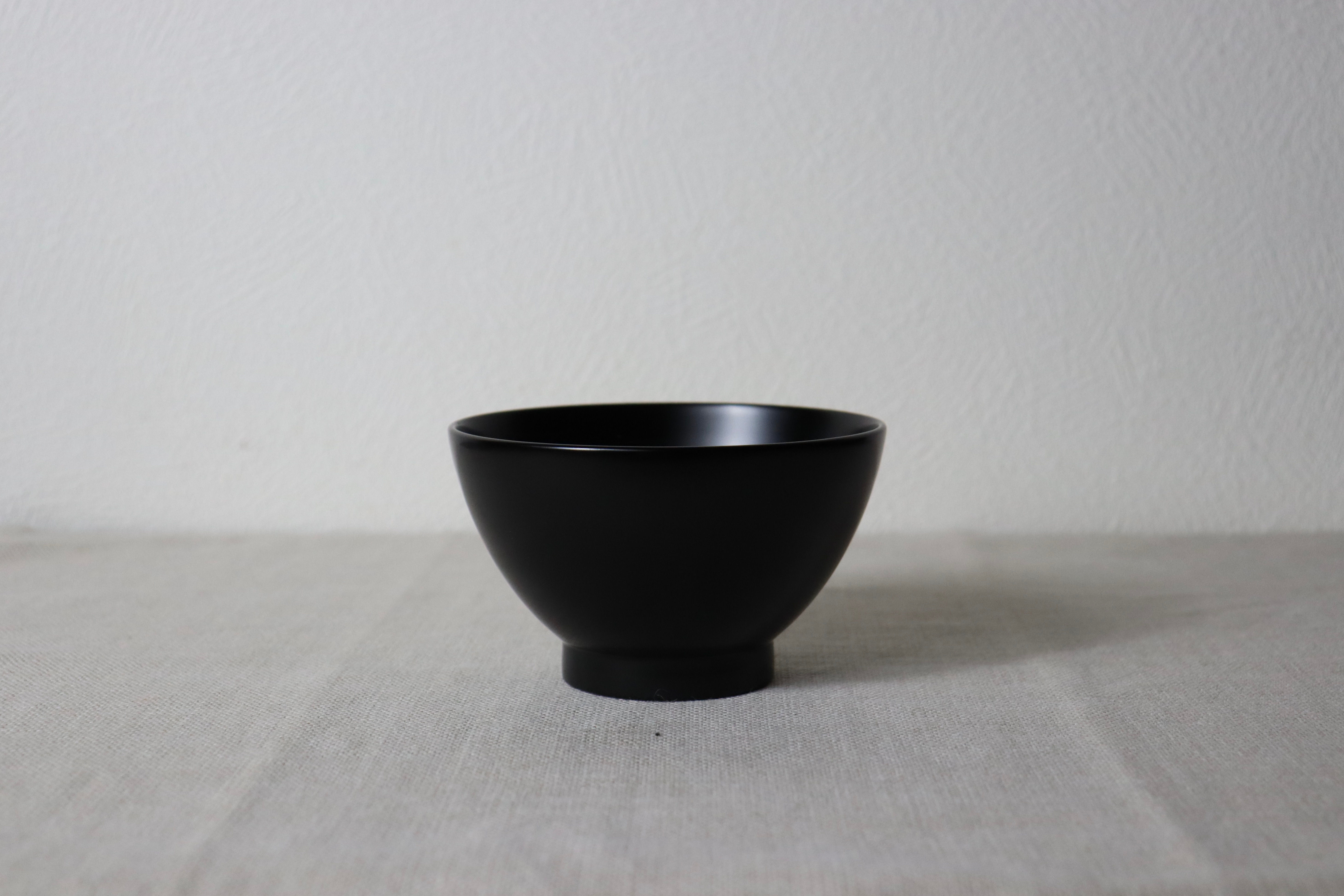 【小林慎二】飯椀・小・黒