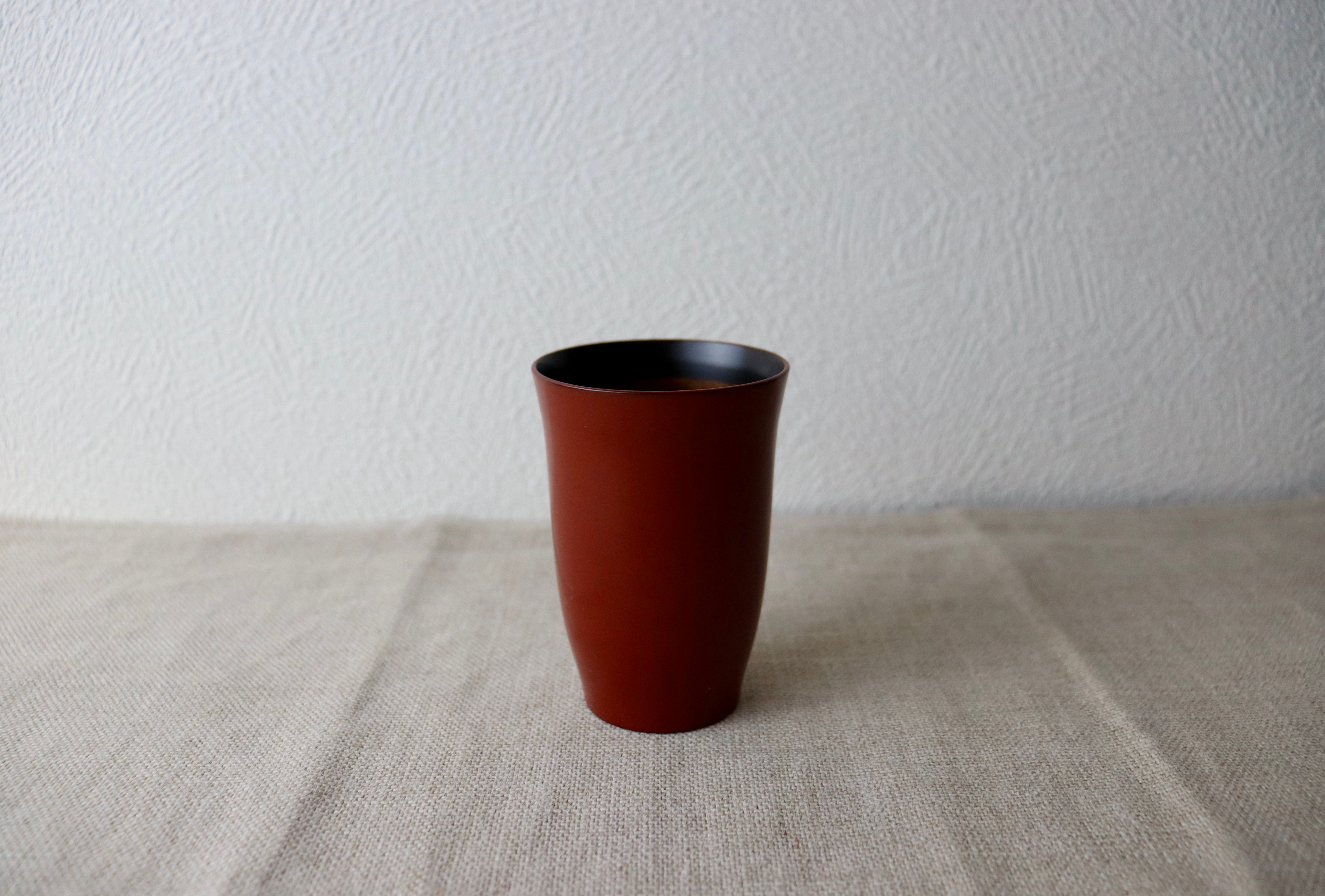 【伏見眞樹】端反コップ・本朱