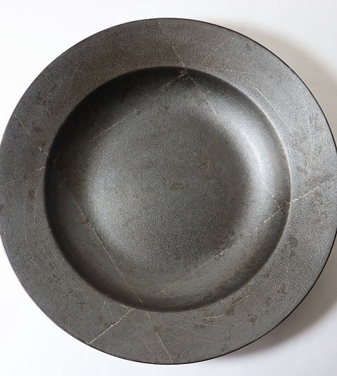 赤木明登】スープ皿・古銀 | 京都で木と漆で作ったお椀を扱う