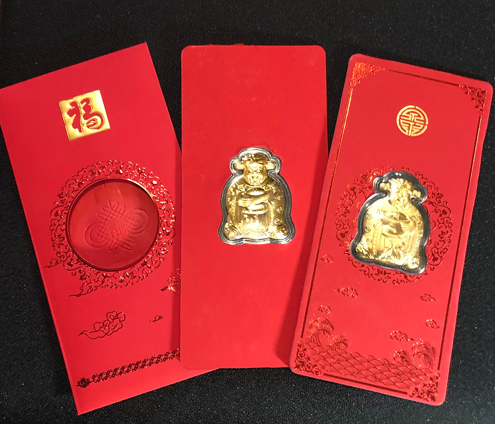Thumbnail: God of Wealth -24K Gold Foil Lucky Red Money Envelope