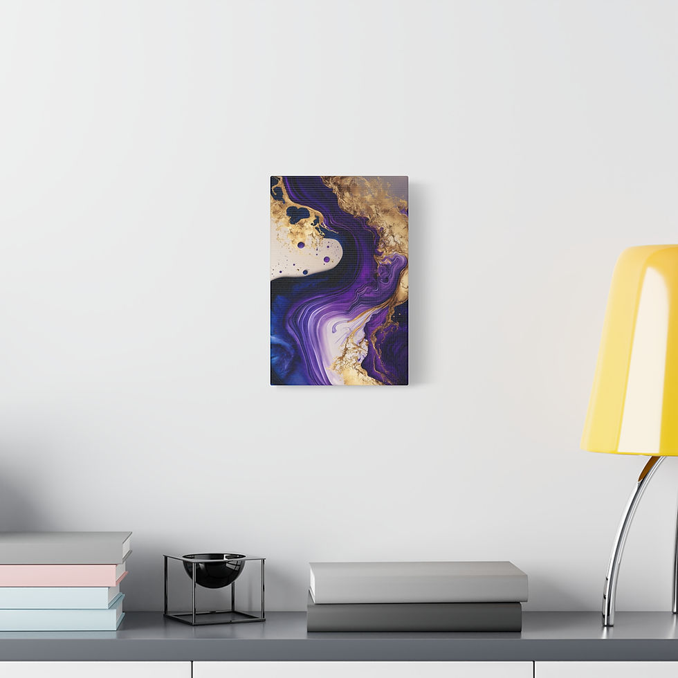 Thumbnail: Classic Canvas Purple Alcohol Ink 