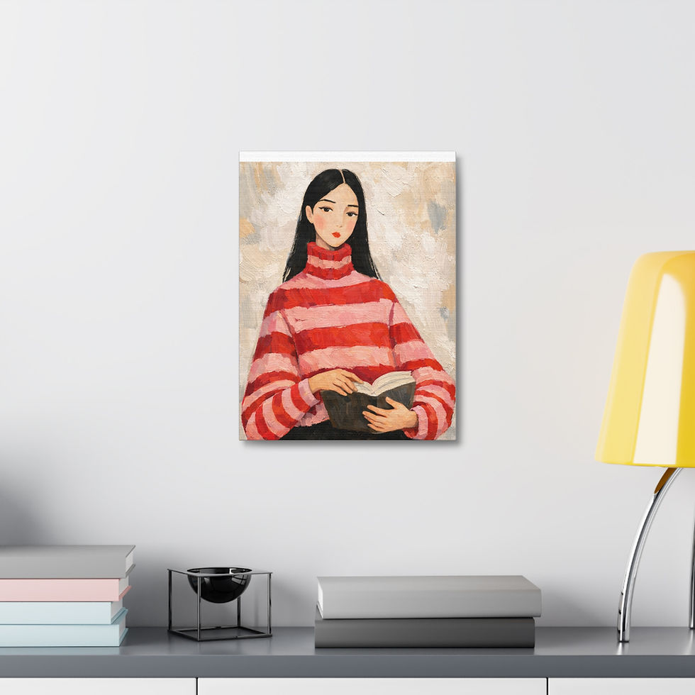 Thumbnail: Girl Portrait Stretched Canvas