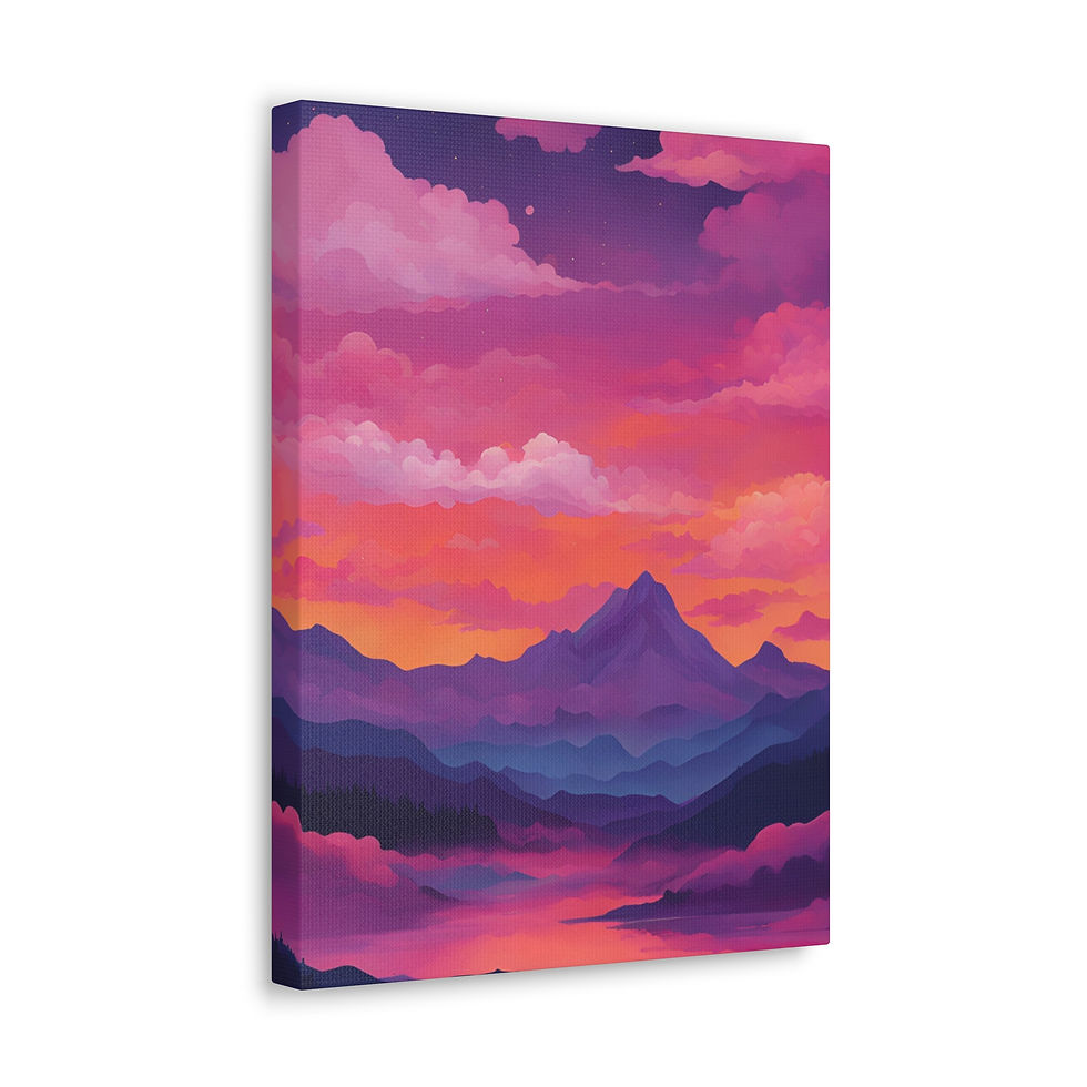 Thumbnail: Crimson landscape Classic Canvas
