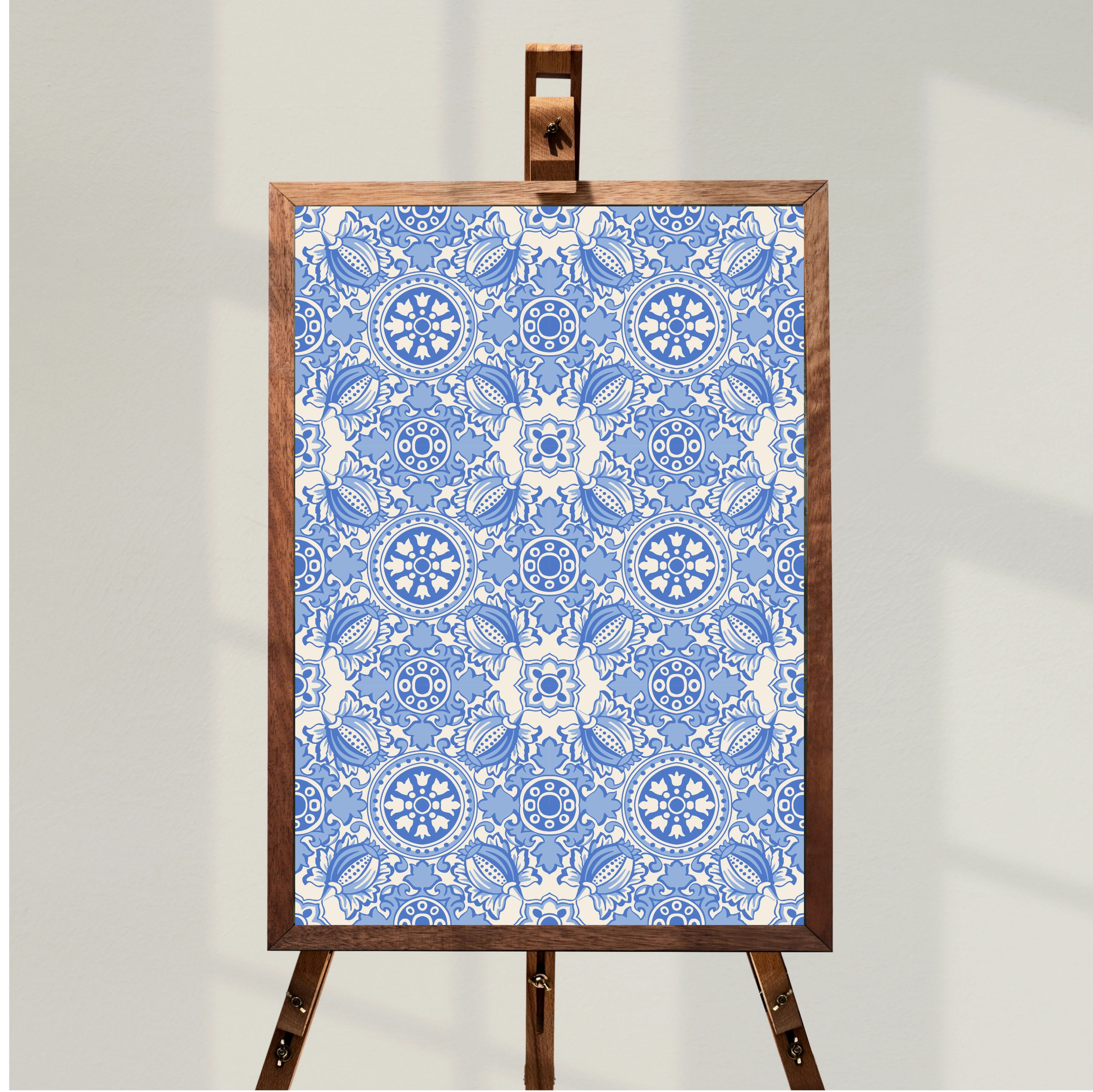 Blue and White persian print