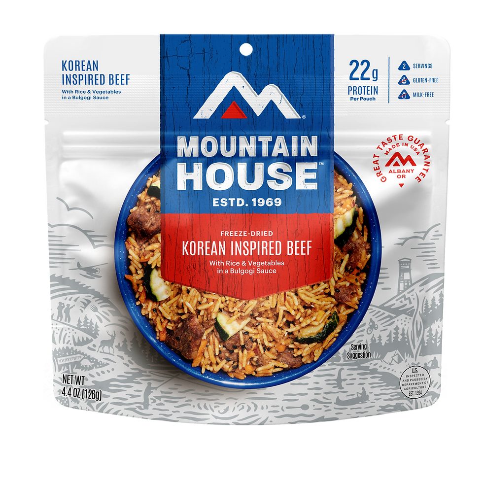 Korean Beef freeze dried meal