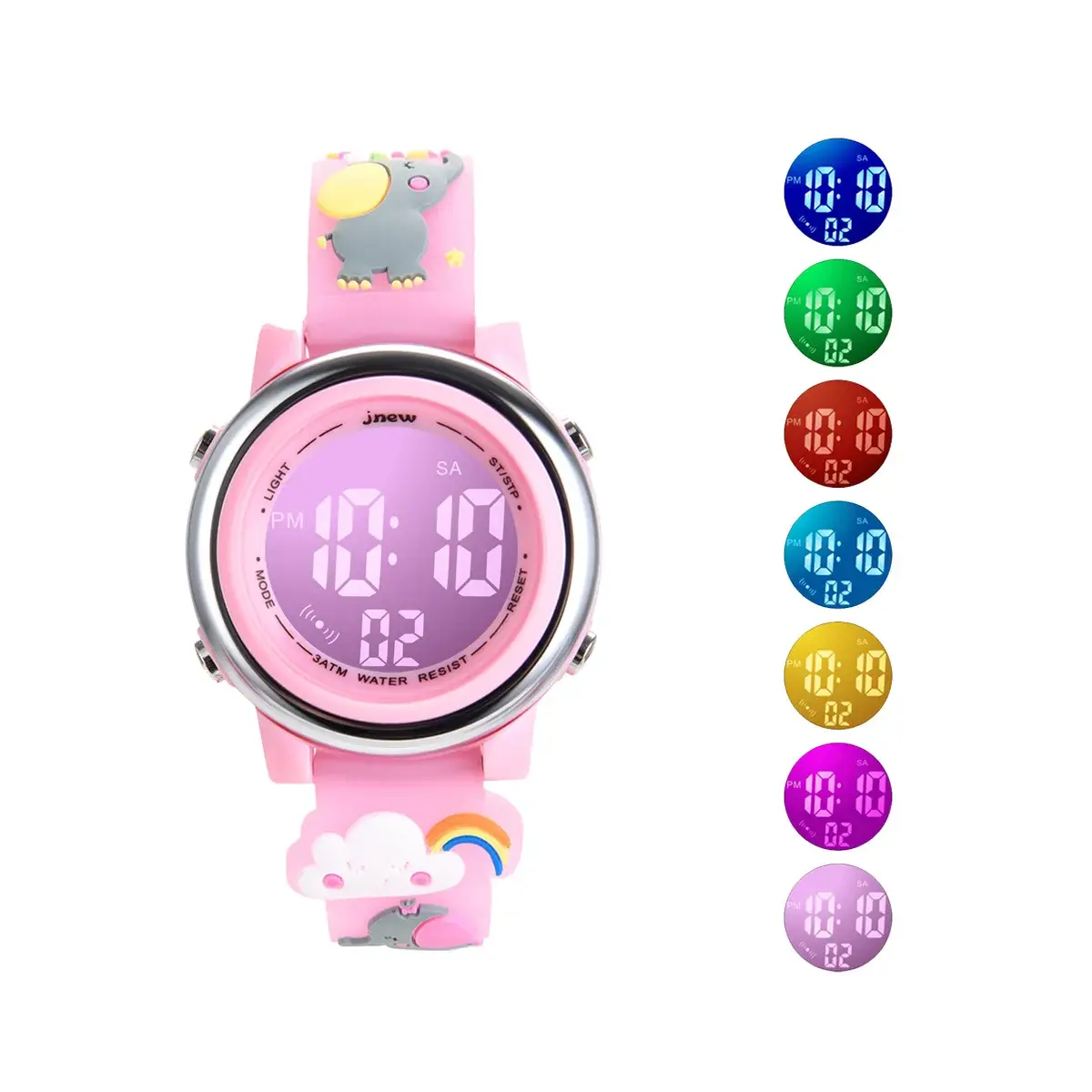 UTHAI H120 Children's Cartoon Sports Watch Alarm Clock 30M Waterproof Kids