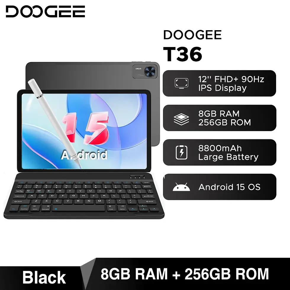 Thumbnail: Global Version DOOGEE T36 Android 15 Tablet 8+256GB 12'' FHD+ 90Hz IPS Display