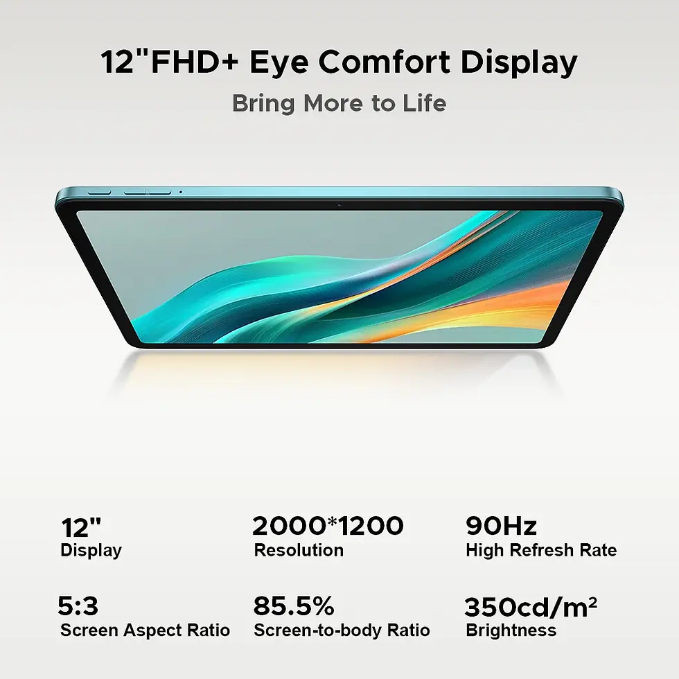 Thumbnail: Global Version DOOGEE T36 Android 15 Tablet 8+256GB 12'' FHD+ 90Hz IPS Display