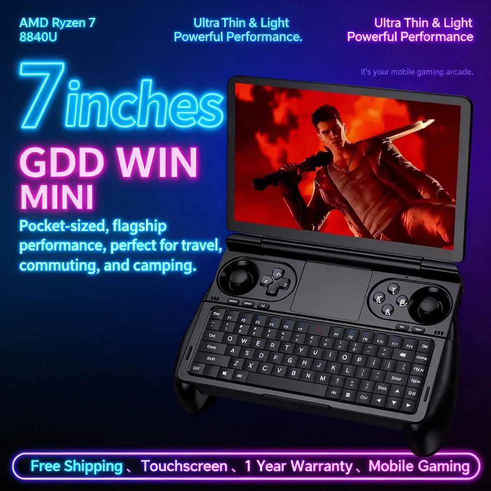 Thumbnail: New 2026 GPD WIN Mini AMD AI 9 HX 370 7 Inch Handheld GamePad Tablet 32GB RAM